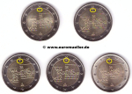 5x 2 Euro Gedenkmünze Deutschland 2025 - 35 J. Dt. Einheit
